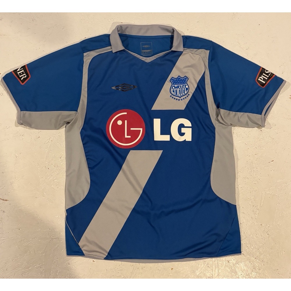 Vintage Umbro Emelec Soccer Jersey 2008 Football Men's XL RARE Y2K World Cup